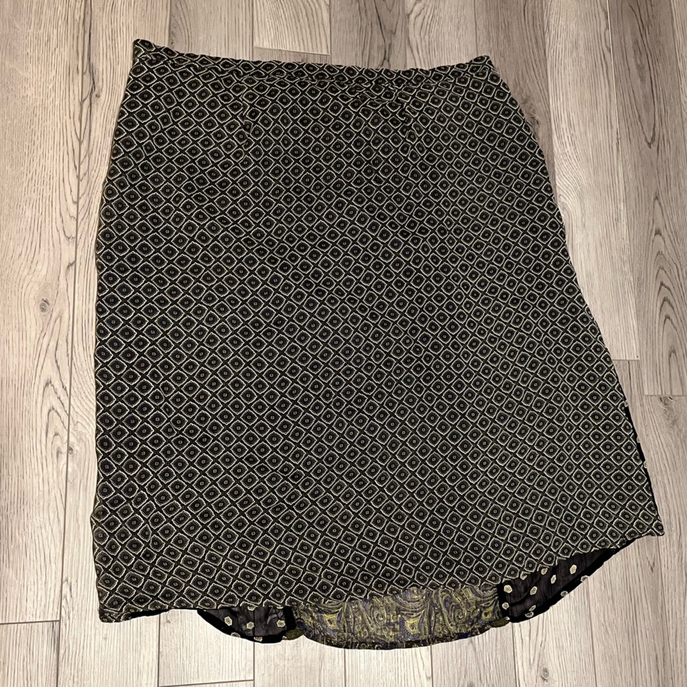 Requirements Black And Olive Patchwork Mini Skirt - image 2